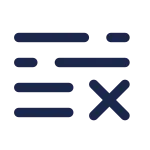 List Cross SVG Icon
